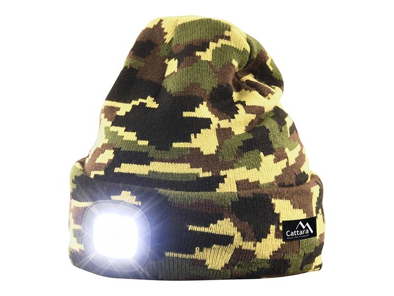 Cap with headlamp CATTARA 14020 Army rechargeable TI4170735 CATTARA