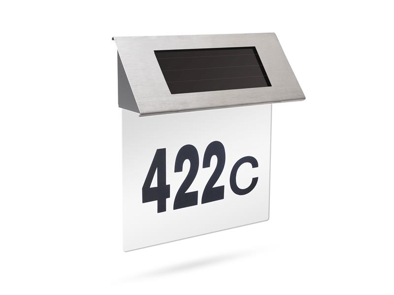 Solar luminaire GARDEN OF EDEN 11446B with house number TI4181687 GARDEN OF EDEN