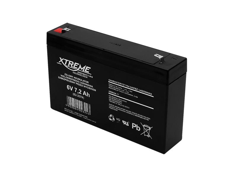Lead acid battery  6V 7,2Ah BLOW 82-207 TI4250632 BLOW