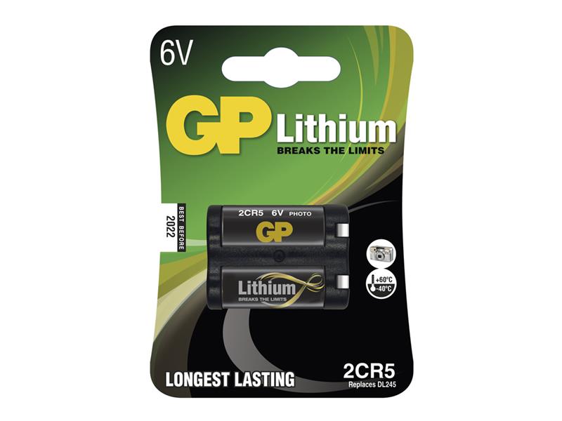 Battery 2CR5 GP lithium (photo) 1pcs TI4270194 GP