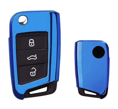 Key case Škoda Kodiaq since 2017 Blue Premium TI6427093 PROTEC