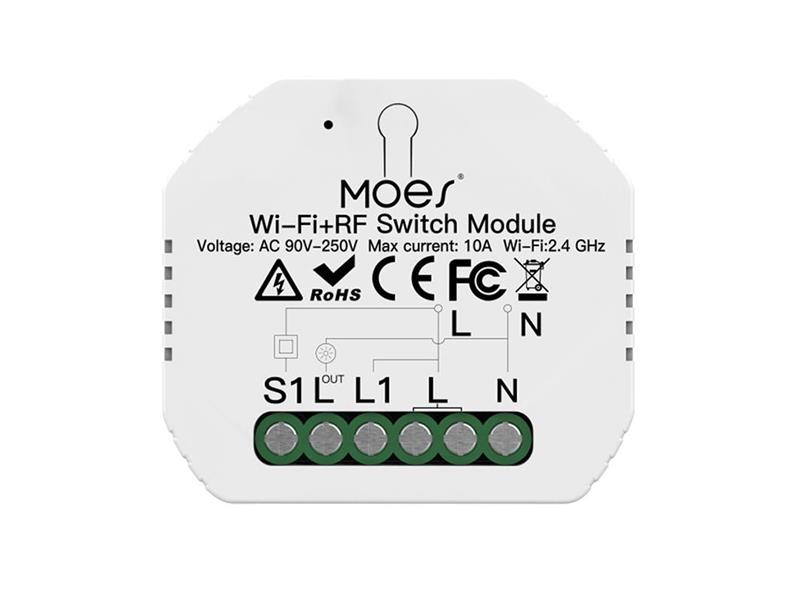 MOES Smart Switch Module MS-104 Bluetooth WiFi Tuya TI6433385 MOES