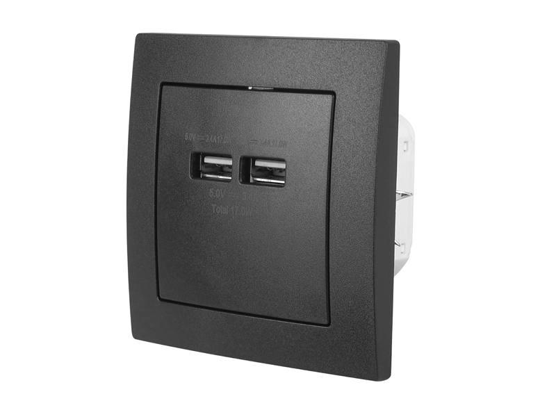 USB socket LTC LX62U Black TI6441145 LTC