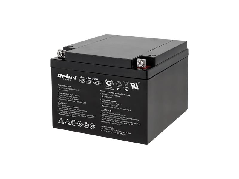 Lead acid battery 12V 24Ah REBEL TI4250182 Rebel