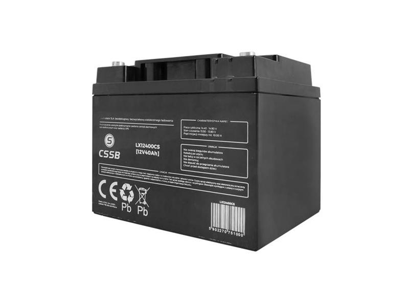 Lead acid battery 12V 40Ah LTC BATE-19834 TI4250625 LTC