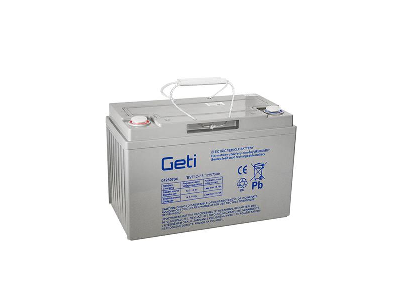 Lead acid battery 12V  75Ah GETI for electric motors TI4250734 Geti