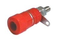 Banana plug contact  (panel, medium size) red II TI3380091 TIPA