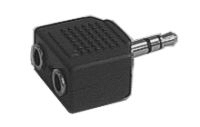 Reduction Jack 3.5 stereo / 2x 3.5 stereo plug contact TI3390069 TIPA