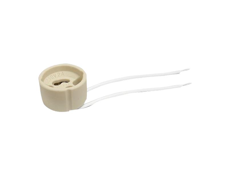 Socket ceramic GU10, lead 11cm with silicone sleeve (2A) TI4110843 HADEX