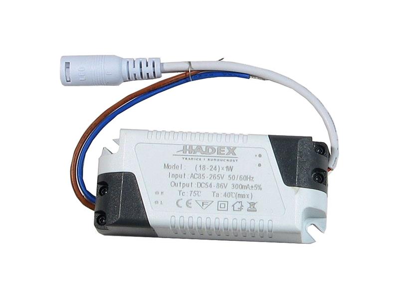 Power supply for LED 18-24W, 54-86V/300mA G076B TI4220235 HADEX