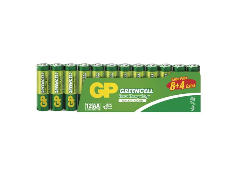 Battery AA (R6) Zn-Cl GP Greencell 12pcs TI4270449 GP
