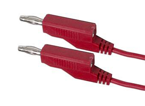 Connecting cable 0.35mm2 / 2m with bananas red HADEX N535 TI7740088 HADEX