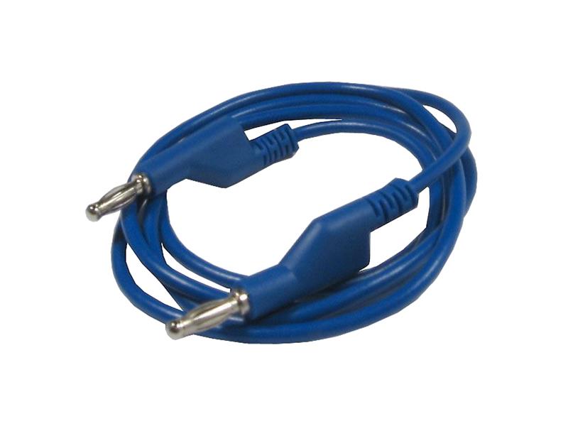 Connecting cable 1mm2 / 1m with bananas blue HADEX N531A TI7740105 HADEX