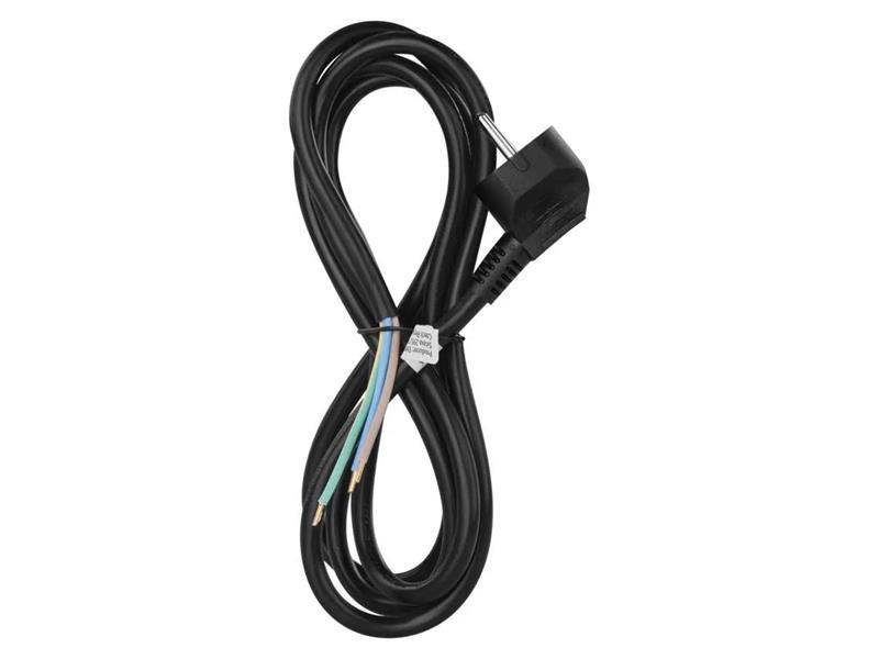 Power cord PVC 3x1,5mm 2m black EMOS S18322 TI8740035 EMOS