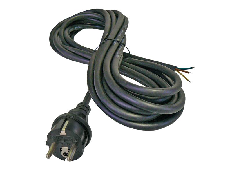 Power cord rubber 3x1,0mm2 3m black  GETI TI8740110 Geti