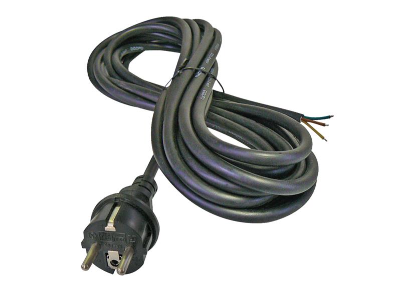 Power cord rubber 3x1,0mm2 5m black  GETI TI8740111 Geti