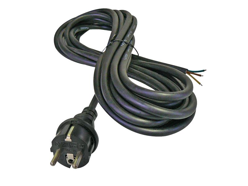 Power cord rubber 3x1,5mm2 5m black  GETI TI8740113 Geti