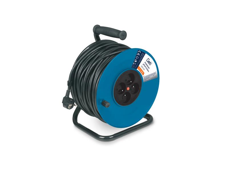 Extension cable on reel 4 sockets 25m GETI GER425 TI8710346 Geti