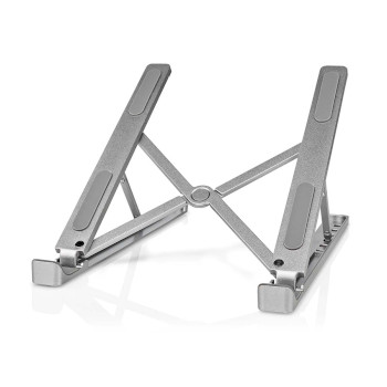 Notebook Stand | Number of angles: 6 | 17 " | Without Lighting | Foldable NENBSTND100SI Nedis