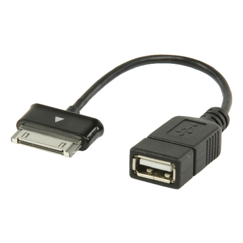 Sync and Charge Cable Samsung 30-Pin Male - USB A Female 0.20 m Black NEVLMP39205B0.20 Valueline