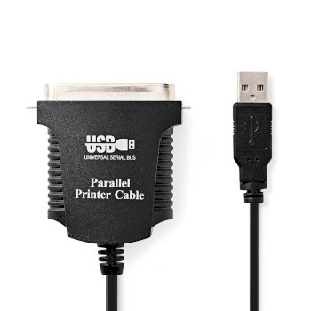 Parallel Cable | USB-A Male | Centronics 36-Pin Male | Nickel Plated | 2.00 m | Round | PVC | Envelope NECCGP60880BK20 Nedis