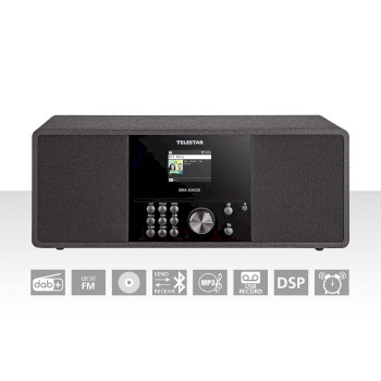 Telestar DIRA S 24 CD DAB+/FM stereo Radio with CD player Black NE10-200-02 Telestar