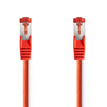CAT6 Network Cable | RJ45 Male | RJ45 Male | S/FTP | 0.25 m | Round | LSZH | Red | Label NECCGL85221RD025 Nedis
