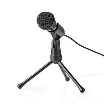 Microphone | Used for: Desktop / Notebook / Smartphone / Tablet | Wired | 1x 3.5 mm NEMICTJ100BK Nedis