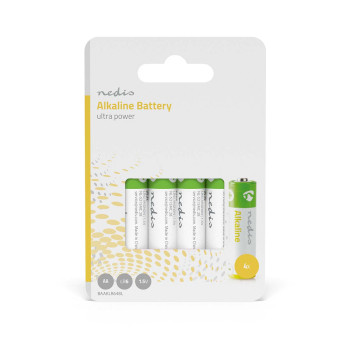 Alkaline Battery AA | 1.5 V DC | 4-Blister NEBAAKLR64BL Nedis