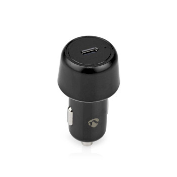 Car Charger | 30 W | 2.0 / 3.0 A | Number of outputs: 1 | Port type: USB-C | Automatic Voltage Selection NECCPD30W050BK Nedis