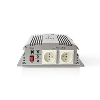 Power Inverter Modified Sine Wave | Input voltage: 12 V DC | Device power output connection(s): Type E (CEE 7/5) | 230 V AC 50 Hz | 1700 W | Peak power output: 3000 W | Screw Terminal | Silver NEPIMS170012E Nedis