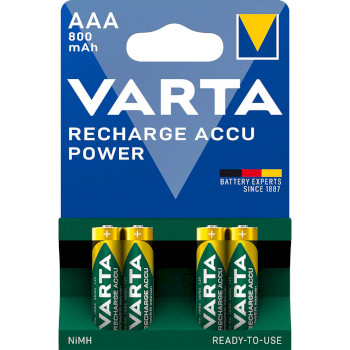 Rechargeable NiMH Battery AAA 1.2 V 800 mAh 4-Blister NEVARTA-56703B Varta