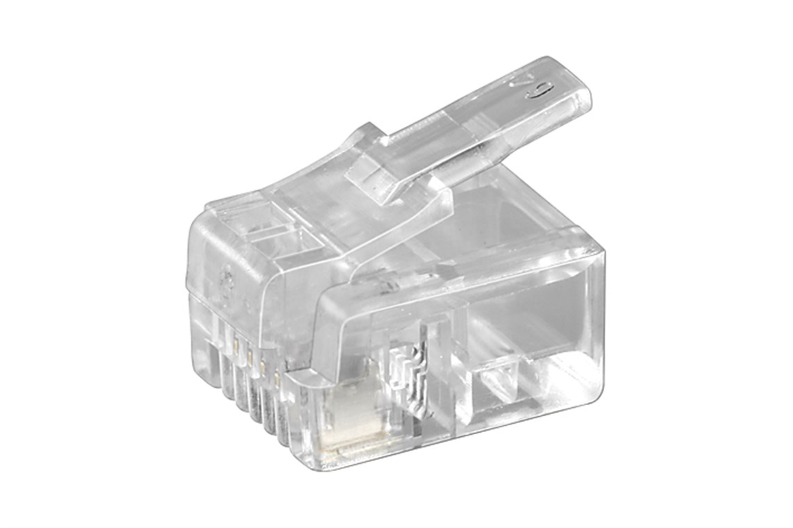 Spina RJ11 per cavo piatto, 4 poli WE50250 Goobay