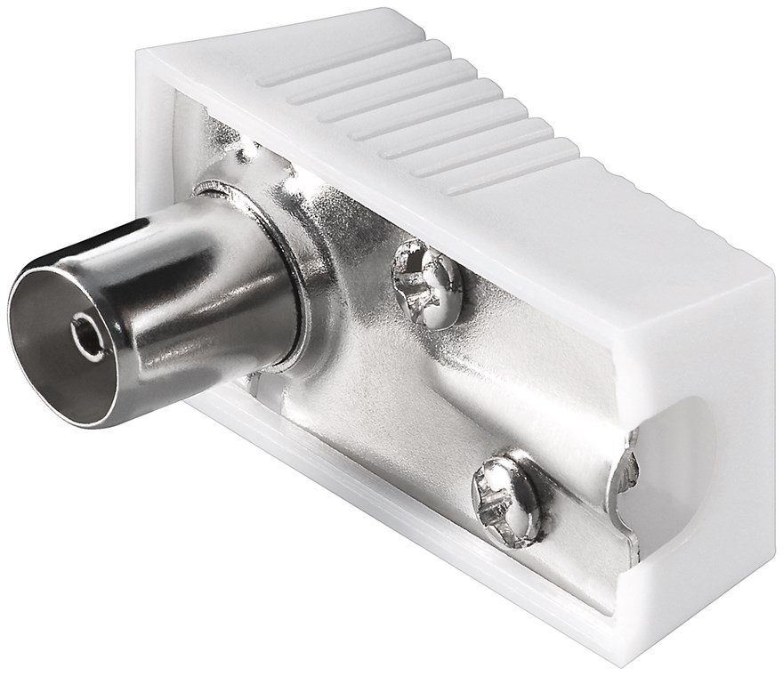 Giunto coassiale ad angolo retto con fissaggio a vite WE11505 Goobay