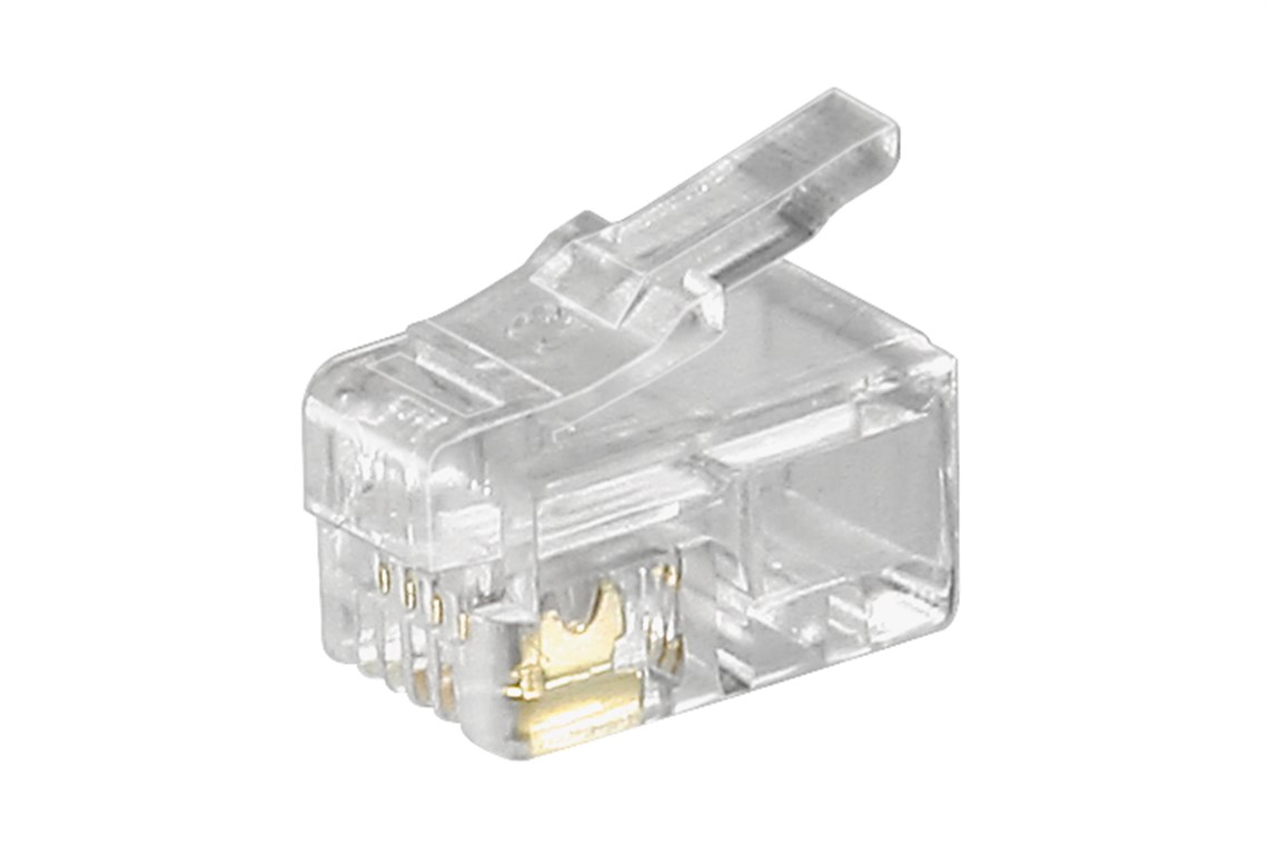 Spina RJ10 per cavo piatto, 4 poli WE50249 Goobay
