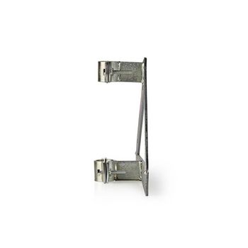 Satellite Wall Mount | Distance to wall: 90 mm | Diameter clamp: 32-42 mm | Steel | Silver NESDWM500ME Nedis