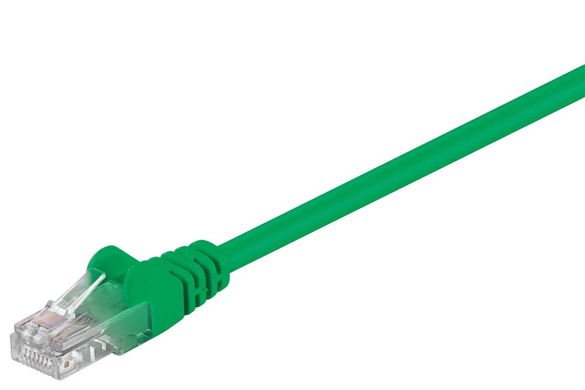 CAT 5e cavo patch, U/UTP, Verde, 0,25 m WE68612 Goobay