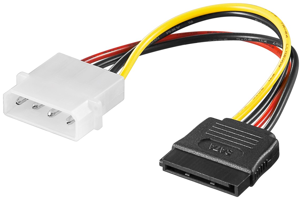 Cavo elettrico/adattatore per PC, connettore 5.25 a SATA WE50674 Goobay