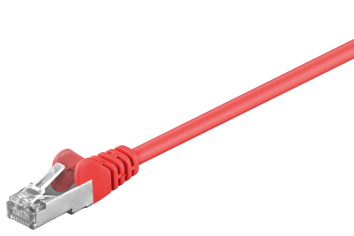 CAT 5e cavo patch, SF/UTP, rosso, 2 m WE68033 Goobay