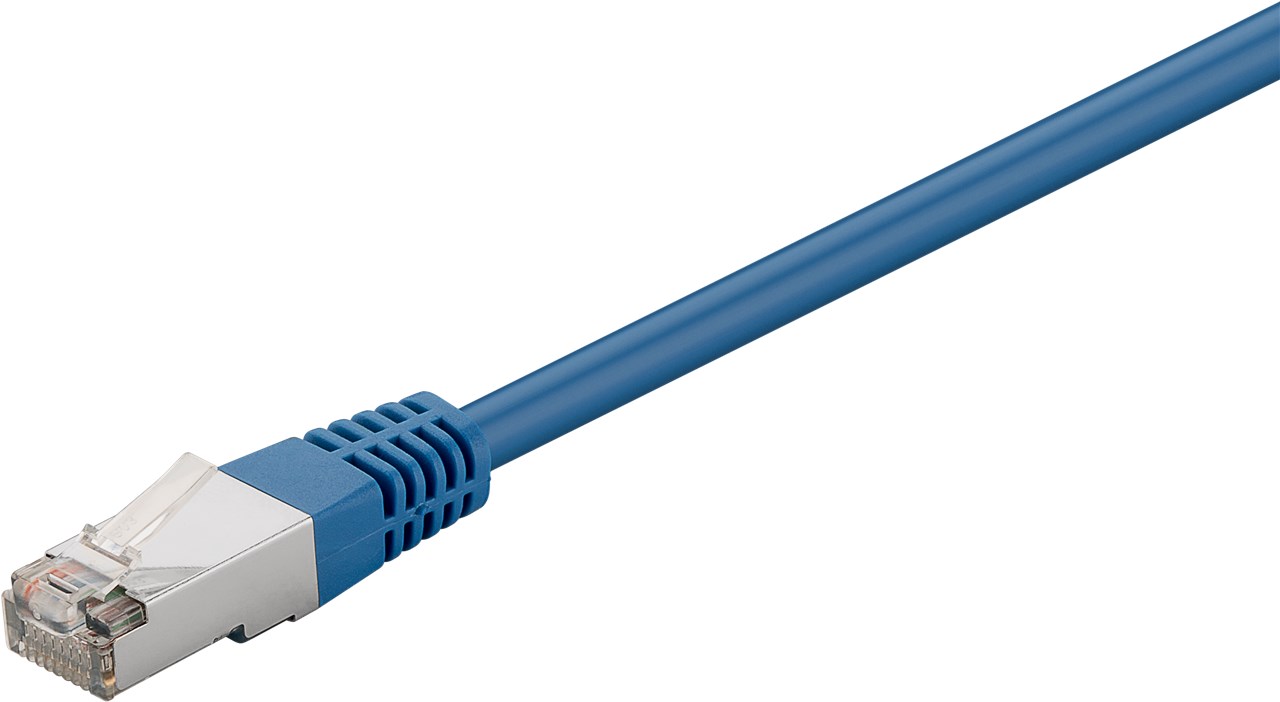 CAT 5e cavo patch, F/UTP, blu WE73073 Goobay