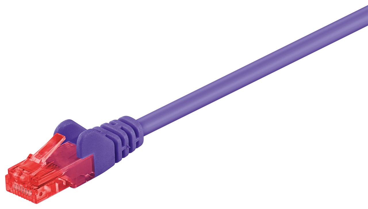 CAT 6 cavo patch, U/UTP, viola WE95272 Goobay