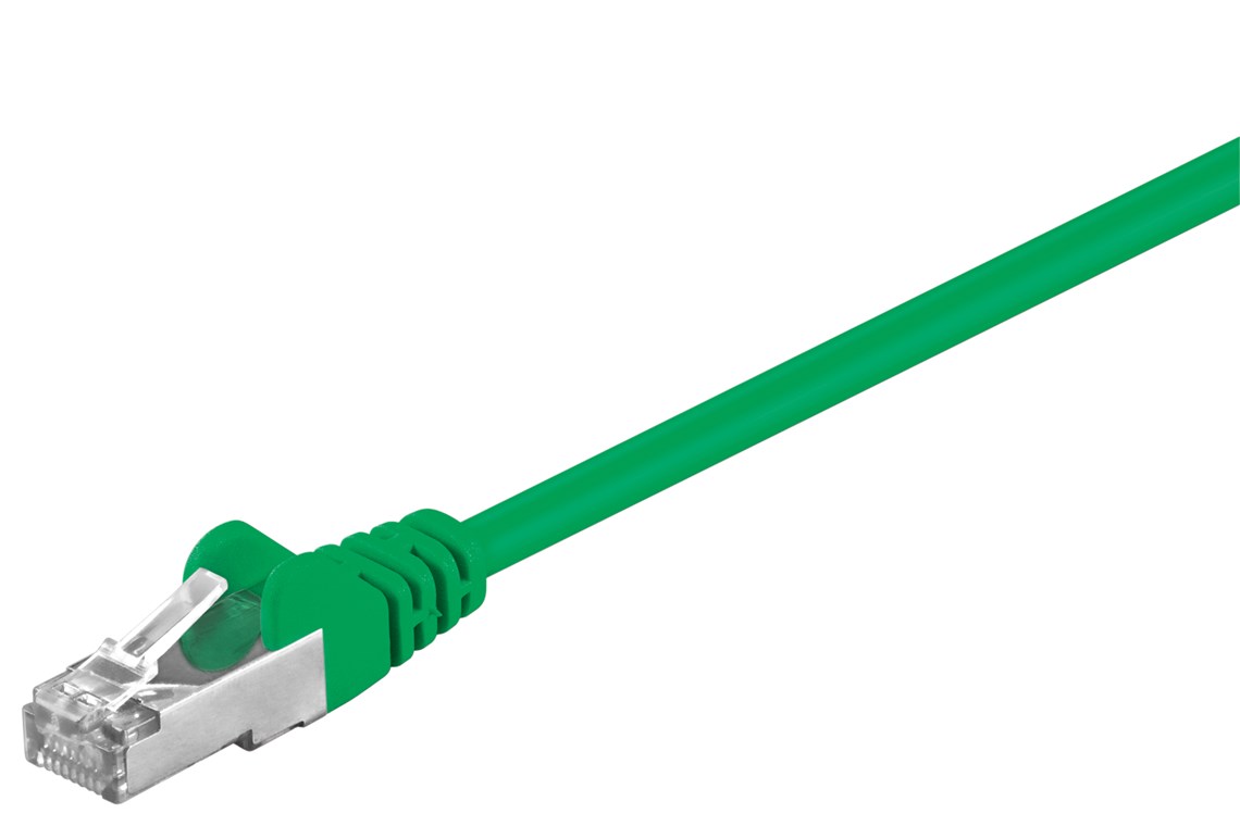 CAT 5e cavo patch, SF/UTP, Verde, 3 m WE68045 Goobay