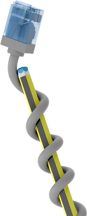 CAT 6A cavo patch ultra-flessibile, slim, U/UTP, grigio WE74222 Goobay