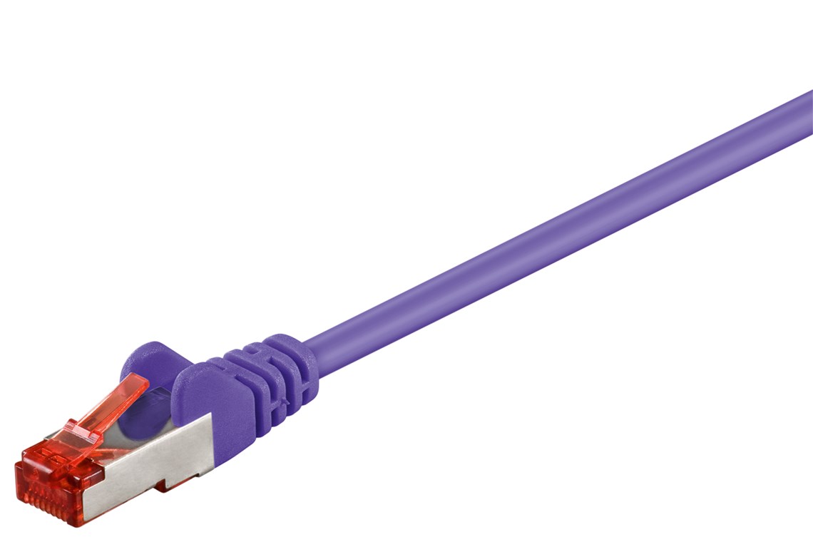 CAT 6 cavo patch, S/FTP (PiMF), viola, 1,5 m WE95586 Goobay