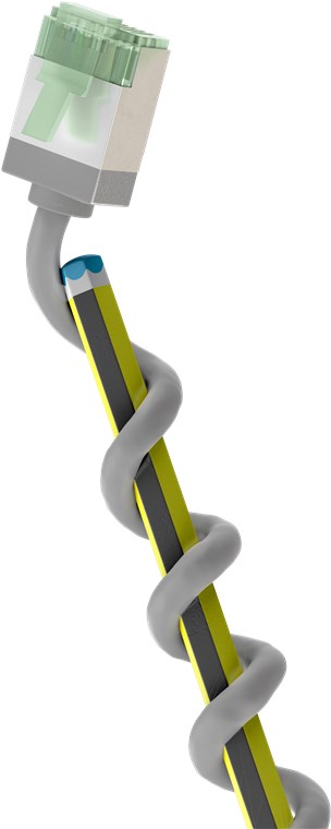 CAT 8.1 cavo patch ultra-flessibile, slim, U/FTP, grigio WE74343 Goobay