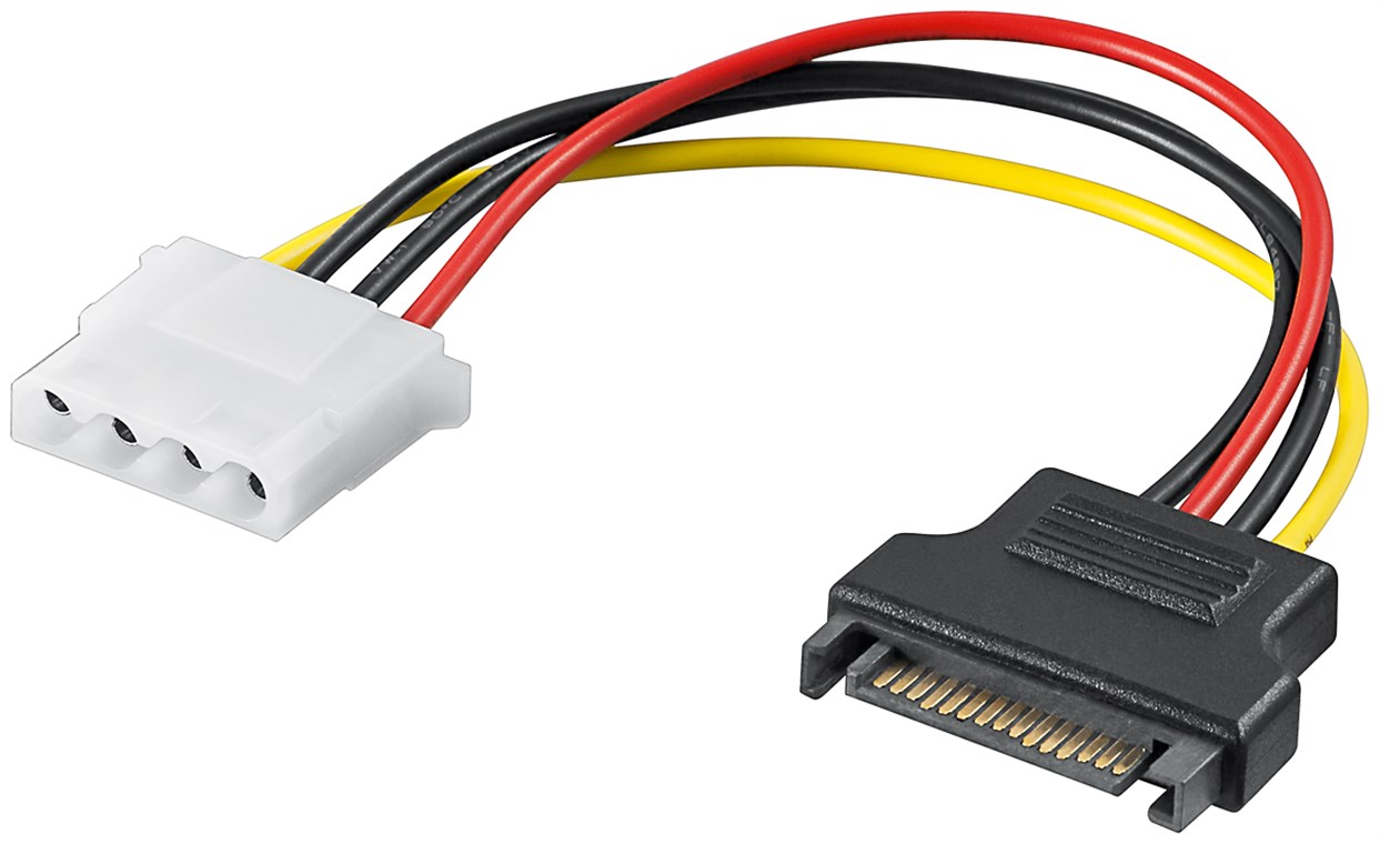 Cavo elettrico/adattatore per PC, presa SATA a presa 5.25 WE93634 Goobay