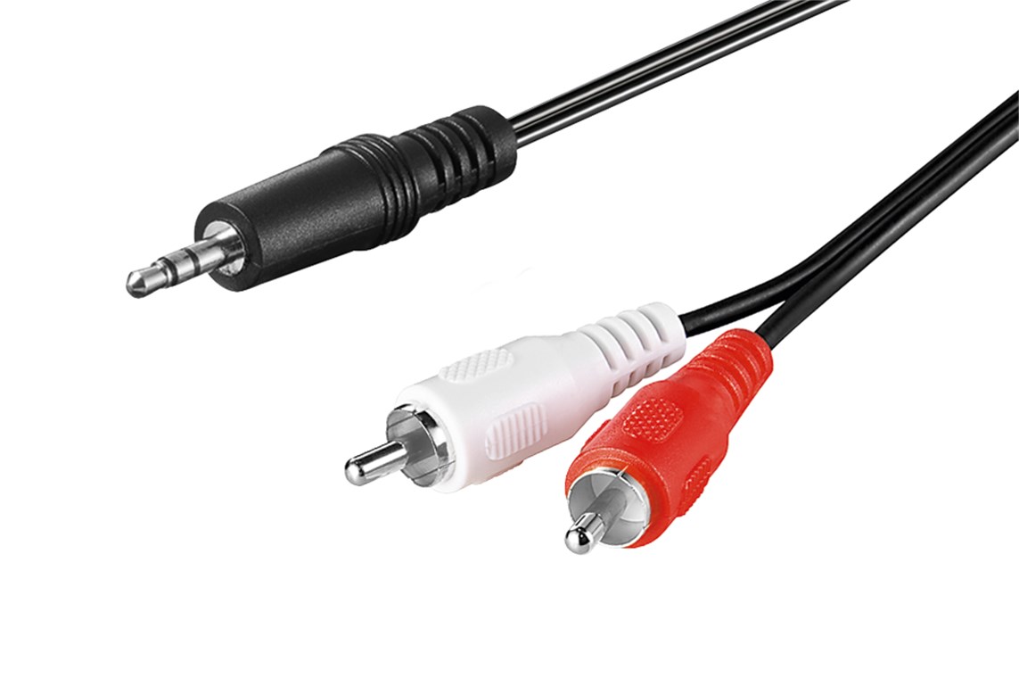Cavo adattatore audio AUX, da jack 3,5 mm a spina RCA stereo, CU WE51651 Goobay