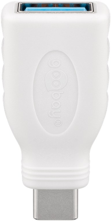USB-C/USB-A 3.0 OTG adattatore SuperSpeed ??per cavi di ricarica, bianco WE66262 Goobay