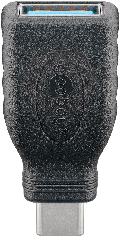 USB-C/USB-A 3.0 OTG adattatore SuperSpeed ??per cavi di ricarica, nero WE45395 Goobay