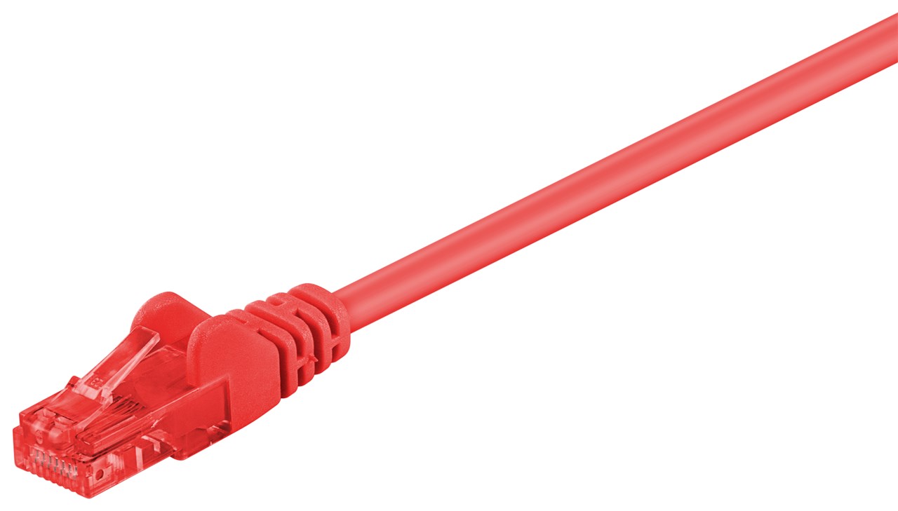 CAT 6 cavo patch, U/UTP, rosso WE68421 Goobay
